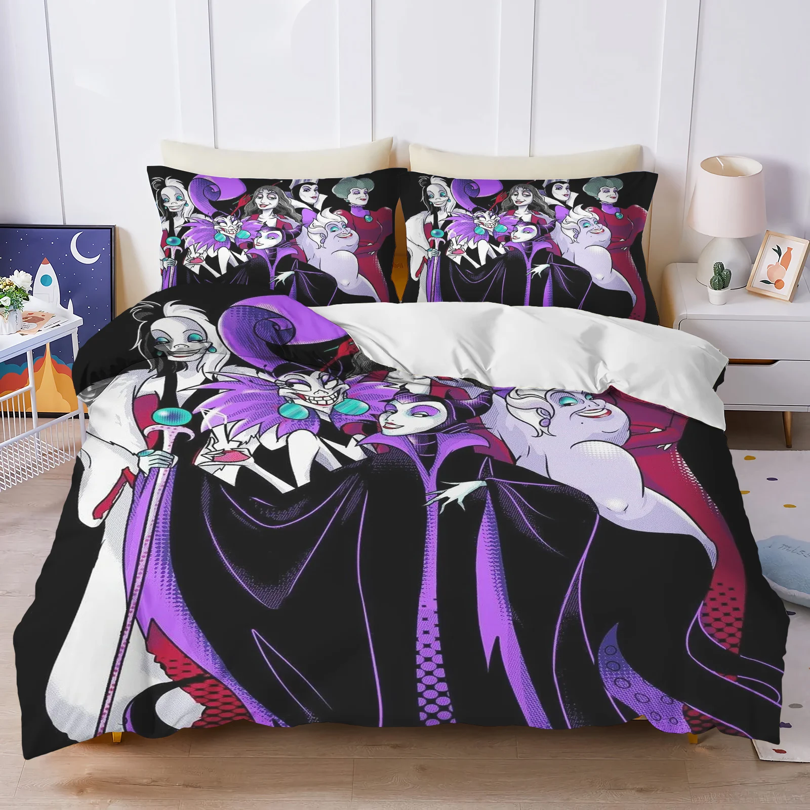 ディズニー-スリーピース寝具セット、掛け布団カバー、掛け布団セット