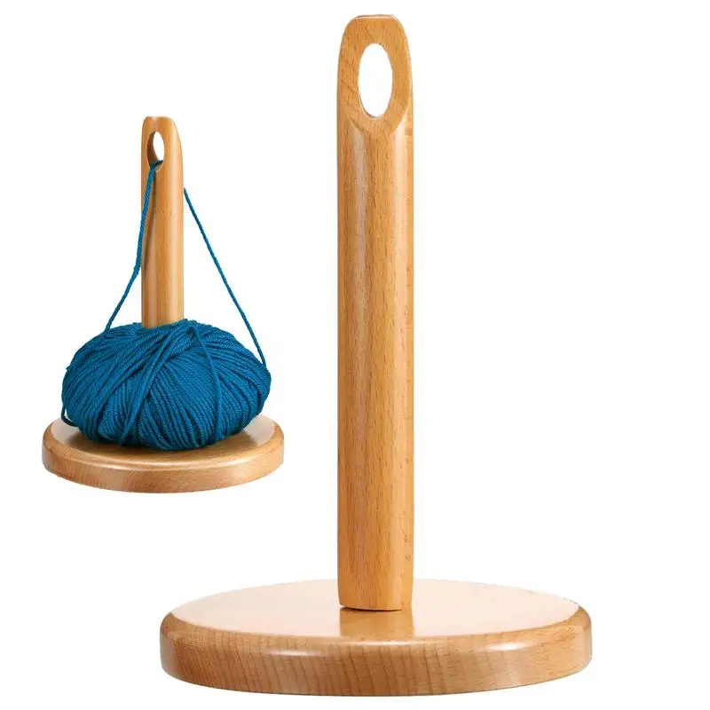 Supporto Per Filato Di Legno Per Maglieria Telaio In Legno All'Uncinetto Con Foro Nel Filato Centrale Accessori Per L'Avvolgimento E L'Erogazione