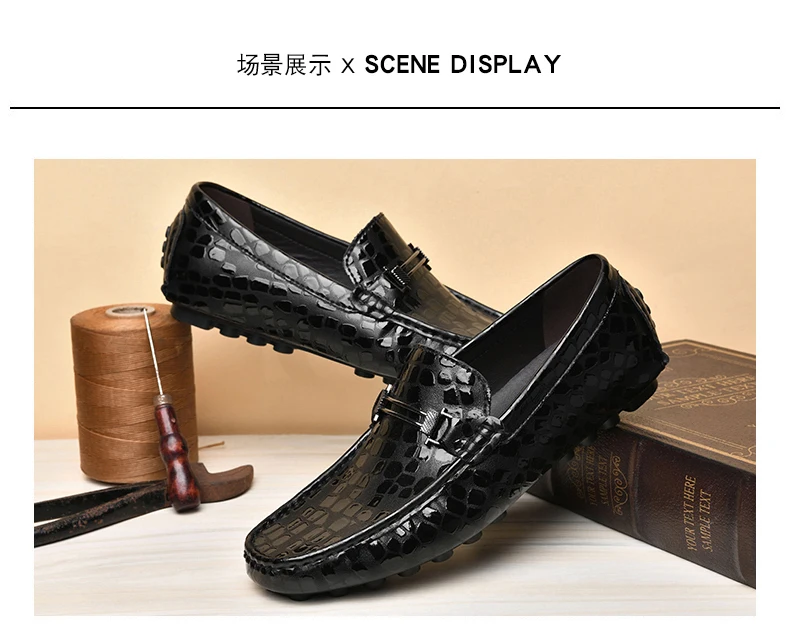 Herren Loafer mit 4,5 cm Absatz – Schwarze/Graue Sneaker aus weichem PU-Leder für Herren – Höhenerhöhende Schuhe für größere Erscheinungsbild – Detail 17