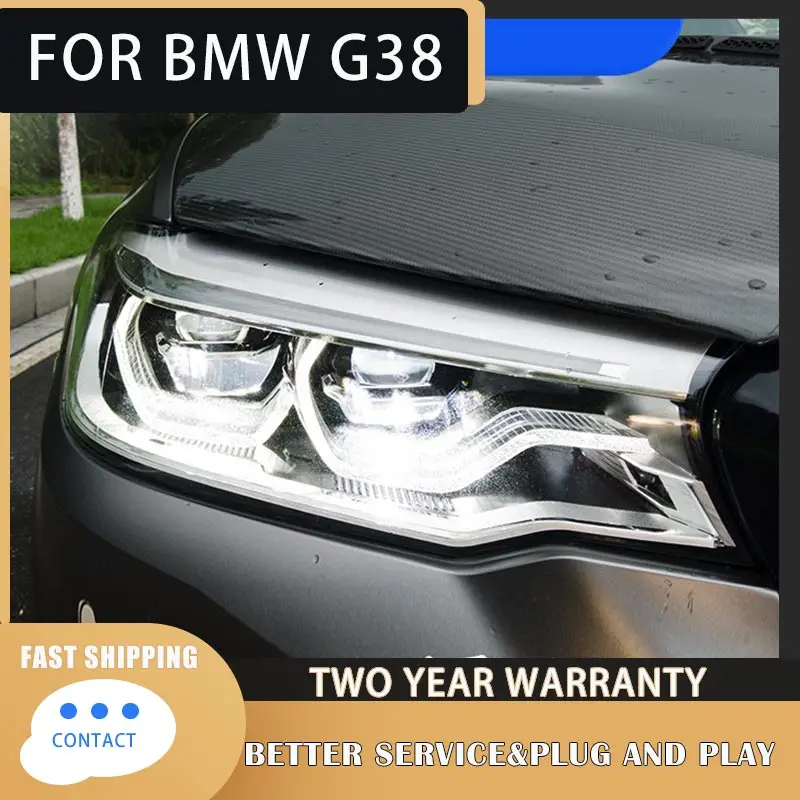 

Head Lamp for BMW G30 G38 LED Headlight 2018-2021 Headlights 525i 530i DRL Turn Signal High Beam Angel Eye Projector Lens