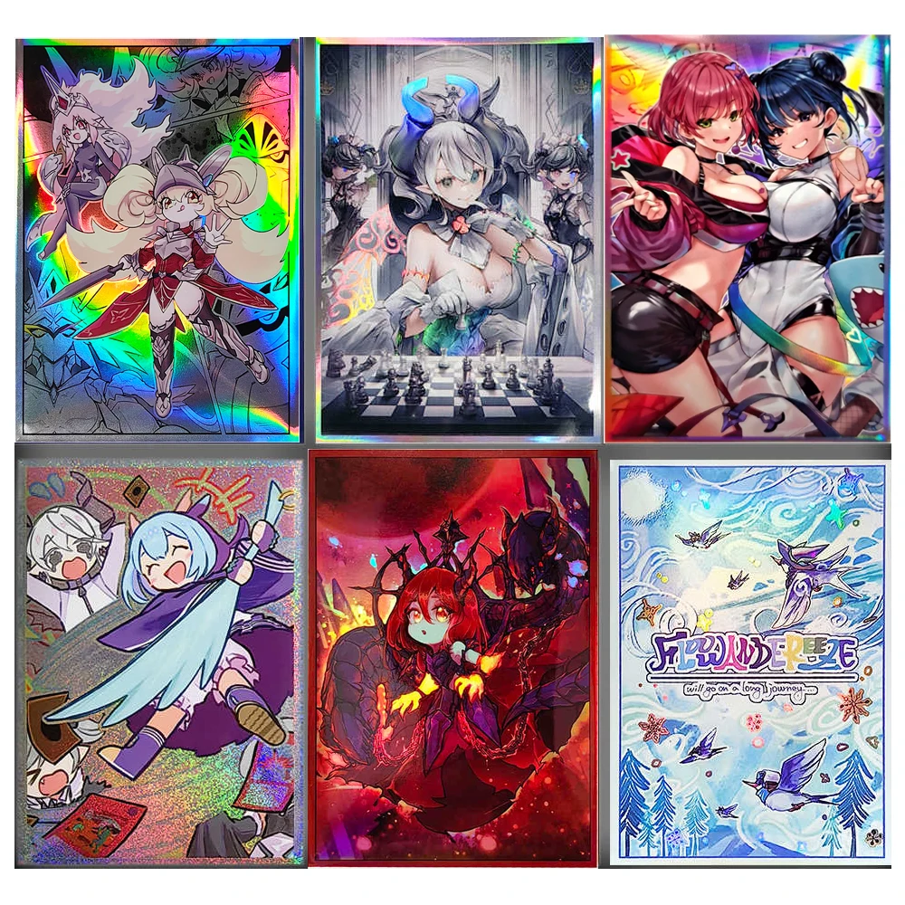 Diy 50Pcs/set 63X90Mm Yu-Gi-Oh! Card Sleeves Floowandereeze