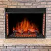 220V 1800W Household Wall-mounted Heater 3D Simulated Flame Electronic Decorative Fireplace with Remote Control Embedded Heater 5