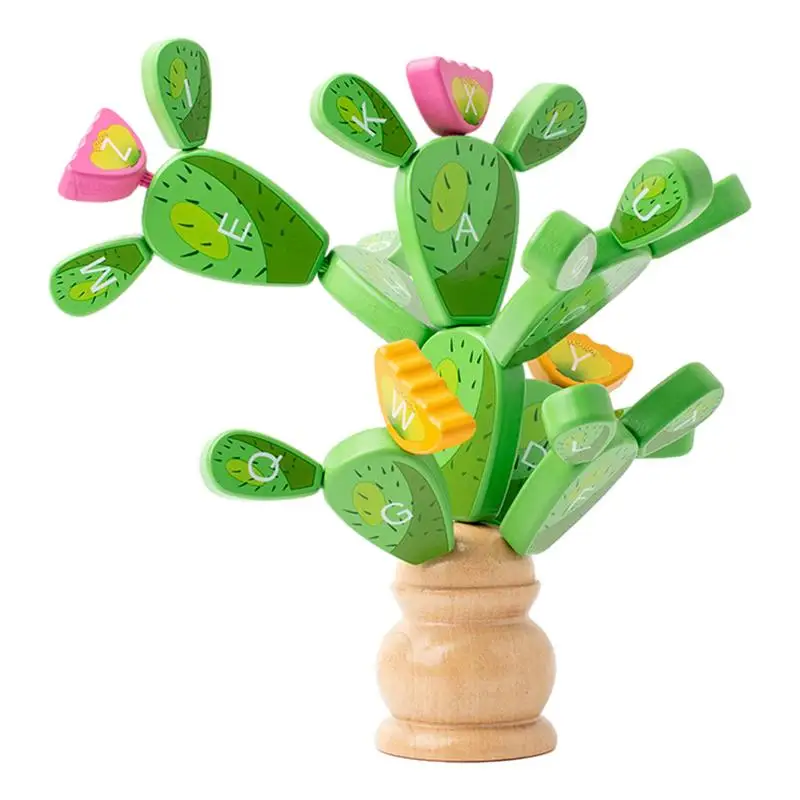 

Cactus Stacking Toy Stack Cactus Blocks To Balance Cactus Wood Cactus Stacking Building Toys For Kids Building Blocks Set