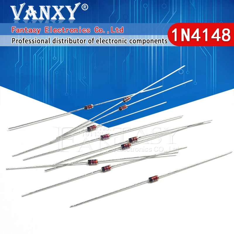 100PCS do-35 1N4148 IN4148 LL4148 SOD-123 SOD-323 High-speed switching ...