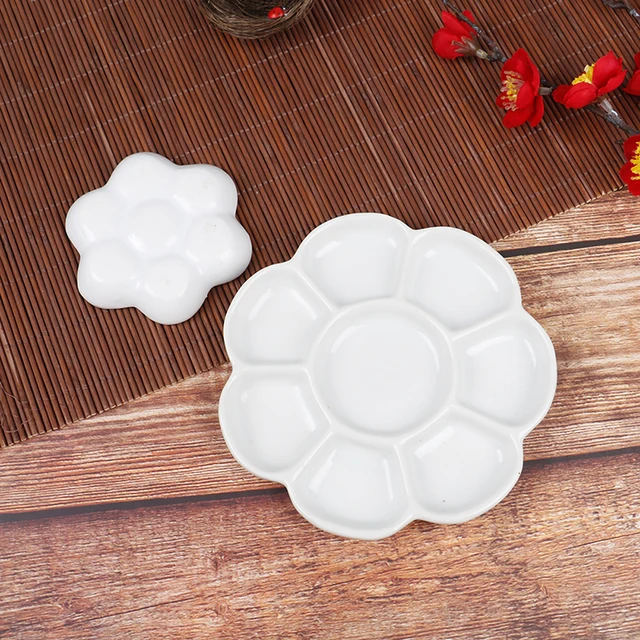 1 Db Kerámia Művész Művészeti Kellékek Pigment Tálca Akvarell Gouache Paletta - Image 2