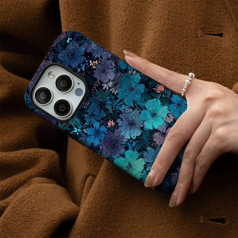 Retro Floral 2-in-1 Protective Phone Case