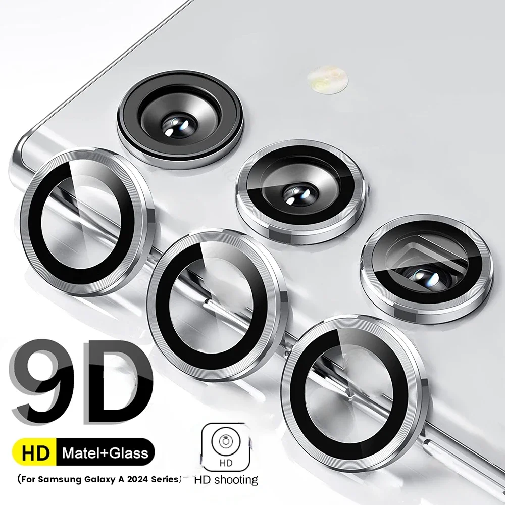 Galaxy Phone Case with Metal Ring and Camera Protectors – Rear HD Lens Glass Accessories