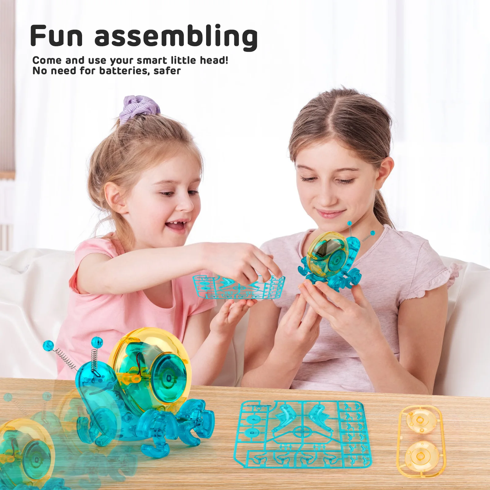 Solar Technological Gadgets Snail Car Children's Toy Science Technology Novel Toys Gifts