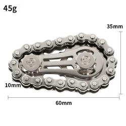 Stress - Relief Metal Fidget Spinner - Stylish Desk Toy for Relaxation and Home Decor (Silvery)