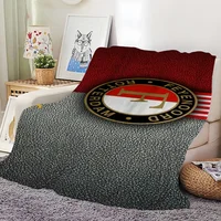 F-Feyenoord-Club Logo Blanket Skin friendly comfort plush blanket suitable for sofa living room office bedroom travel and gifts 1
