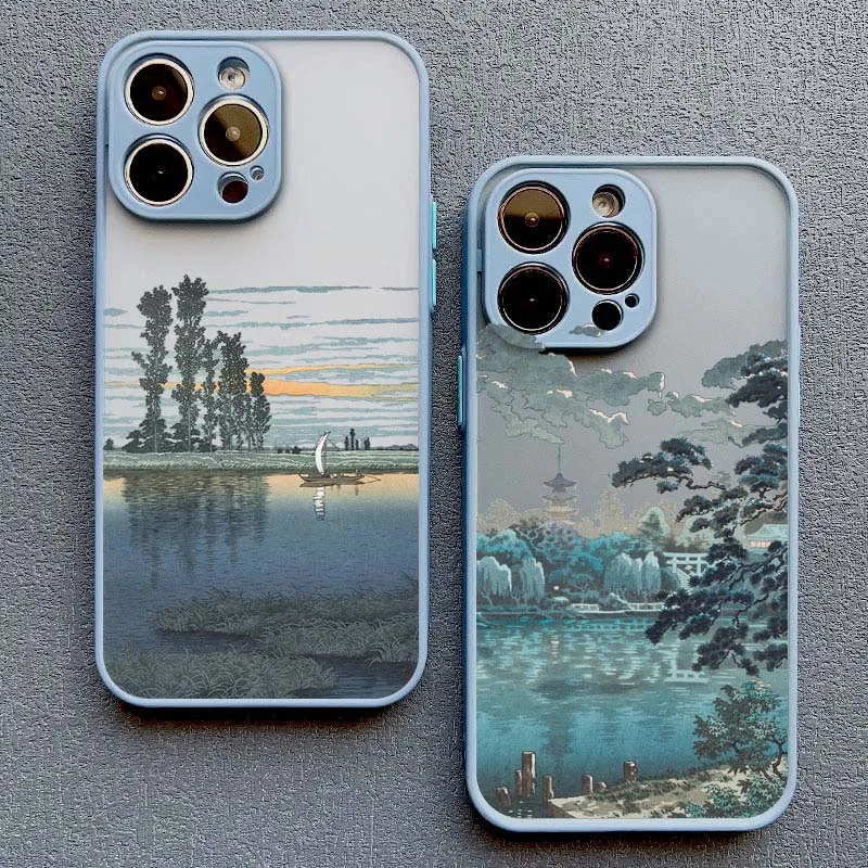 Japanese Aesthetic Landscape Phone Case - Artistic Scenery Back Cover
