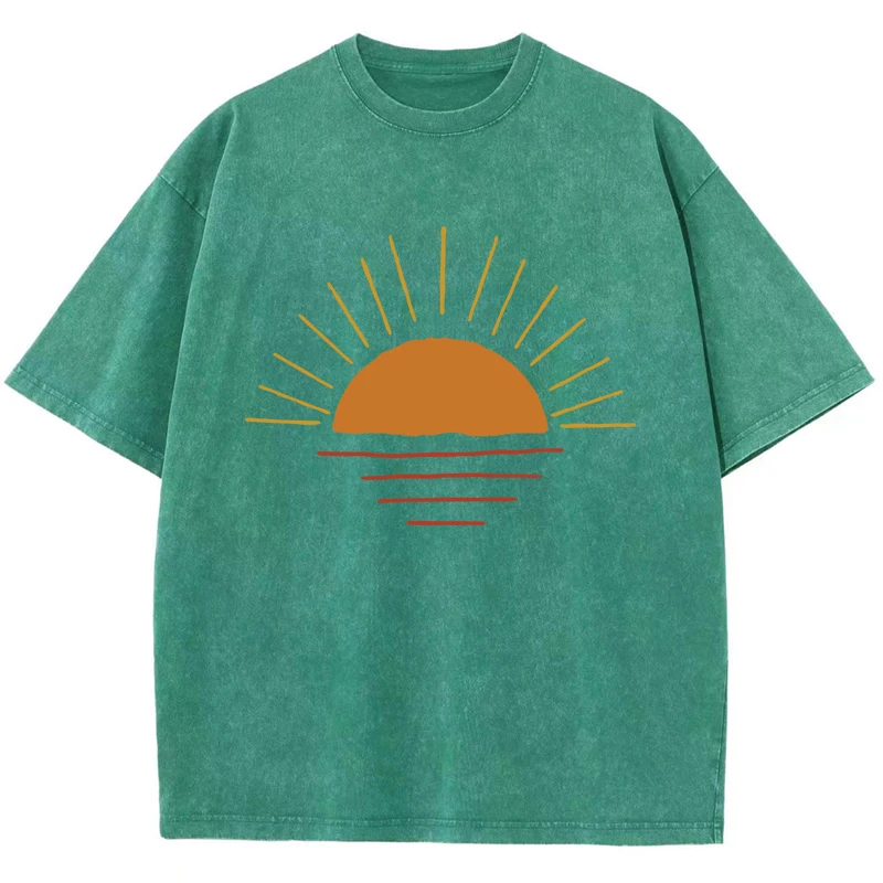 

Креативные женские футболки с забавным графическим принтом солнца, уличные футболки в стиле Харадзюку с коротким рукавом, популярные корейские кроп-топы, кавайные спортивные футболки