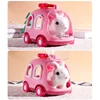 Children electric simulation bunny plush toy girl pet Cute white rabbit doll With Sound Animal DIY Change Clothes Game for kids 6