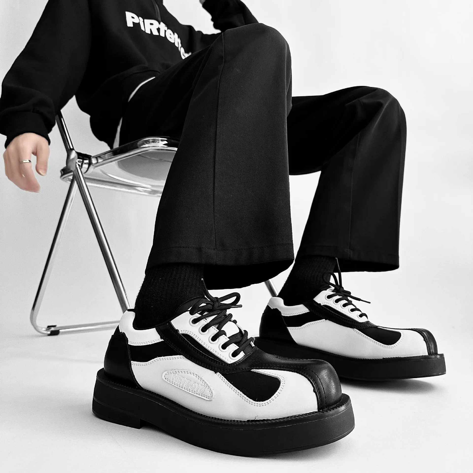 Business Formal White Leather Shoes Mens Fashion Casual Dress Shoes Japan Korea Formal Oxford For Men Zapatos Hombre
