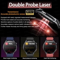 Nouvelle montre intelligente 2026 NFC ECG+PPG Oxygène sanguin Acide urique Tension artérielle Montre intelligente saphir Hommes Pour Android iOS Montre intelligente pour hommes 5