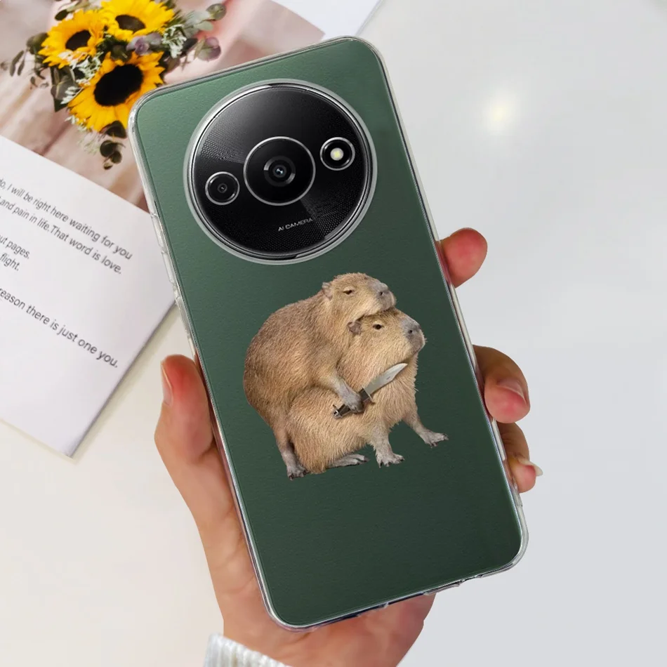Elegant Printing Soft Silicone Clear TPU Slim Phone Case