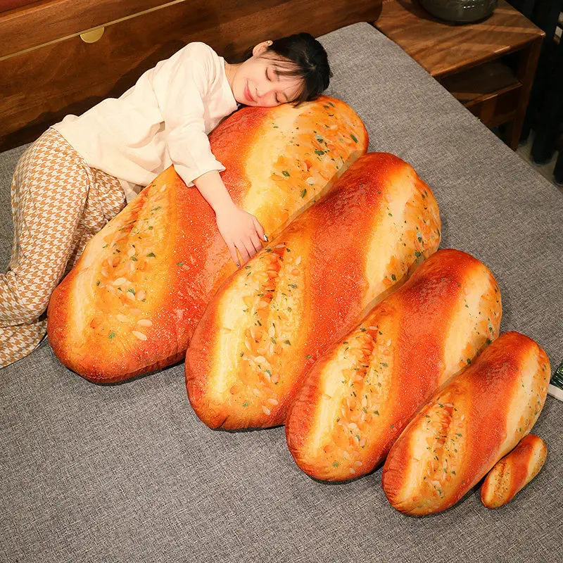 20~110cm Long Bread Pillow Stuffed Like Real Sesame S Cheese Denmark Toast Chopped Green Onion Sleeping Hug Support Leg Gift 6