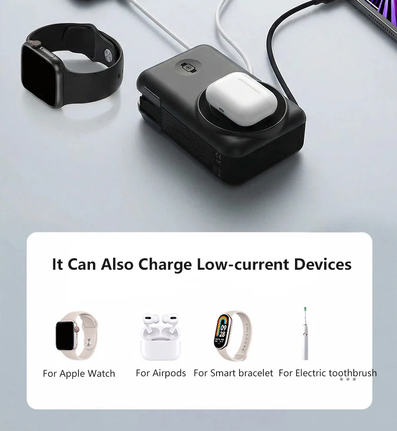 65w Gan Usb C Wandladegerät Mit Magnetischer Powerbank_voghion.com