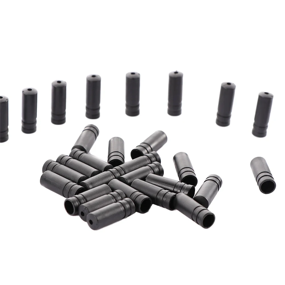 Mountain Road Bike Bicycle Brake Gears Outer Cable End Caps 50pcs Tips Crimps Shift Derailleur Cable Wire Tip Cap Housing bike cable end caps