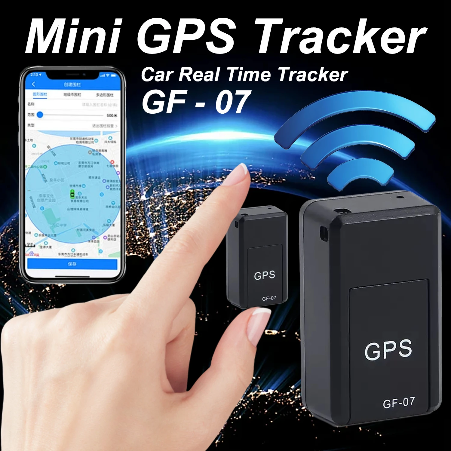 New GPS Tracker Strong Magnetic Car Tracking Anti-Lost Anti-Theft Equipment Mini Portable Precise Positioning GPS Locator
