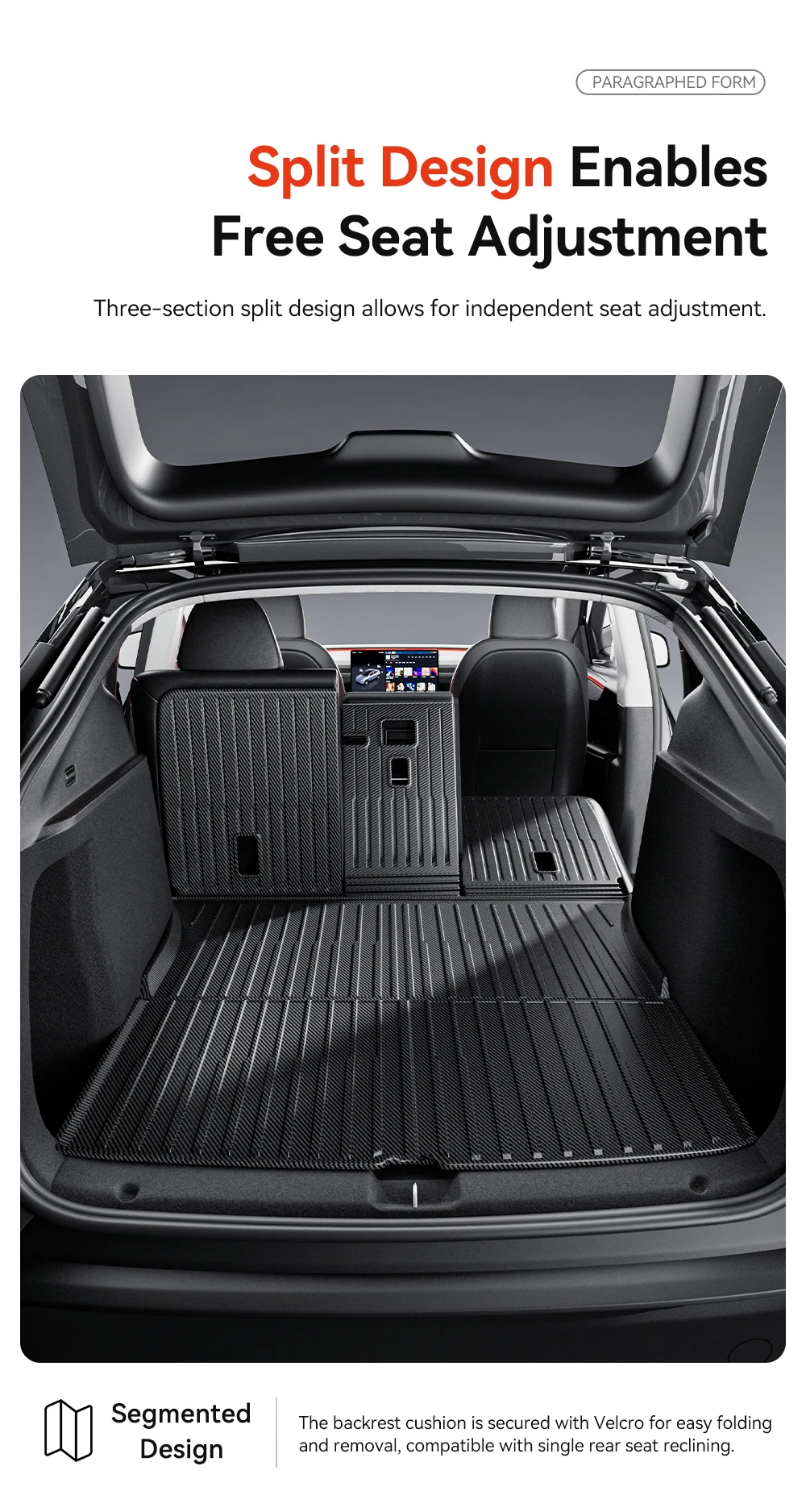For New Tesla Model Y juniper 2025 TPE Floor Mat Carbon fiber Car All Weather Tr