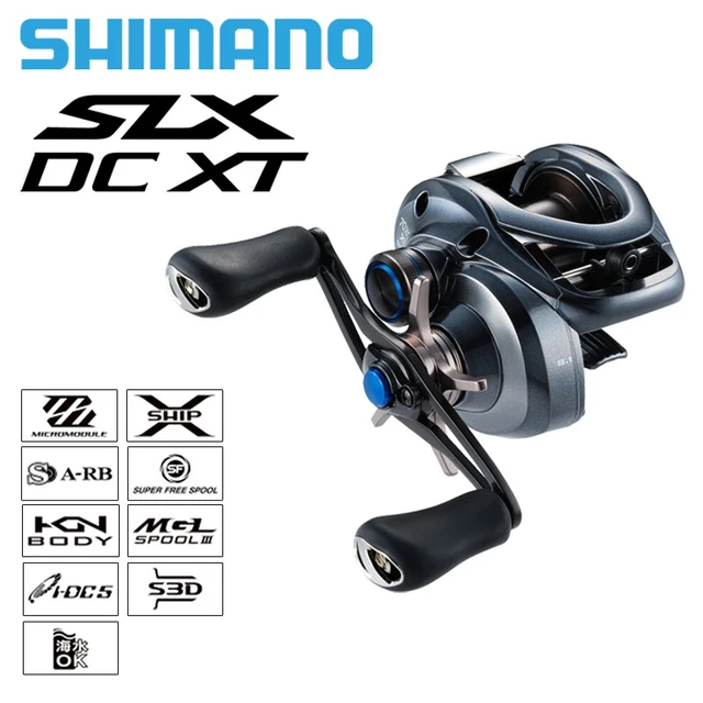 2022 NEW SHIMANO SLX DC XT Baitcasting Fishing Reels 7+1BB 6.2:1/7.2:1/