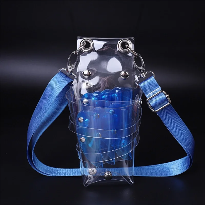 7 Pockets PVC Hair Scissors Bag Scissors Pouch Barber Scissor Holder Case With Belt Salon Hairdressing Tool Storage Bag Tool Holder