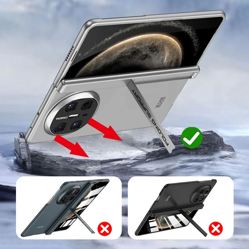 Magnetic Hinge All-included Armor Case for Huawei Mate X6 Outer Screen Glass Bra