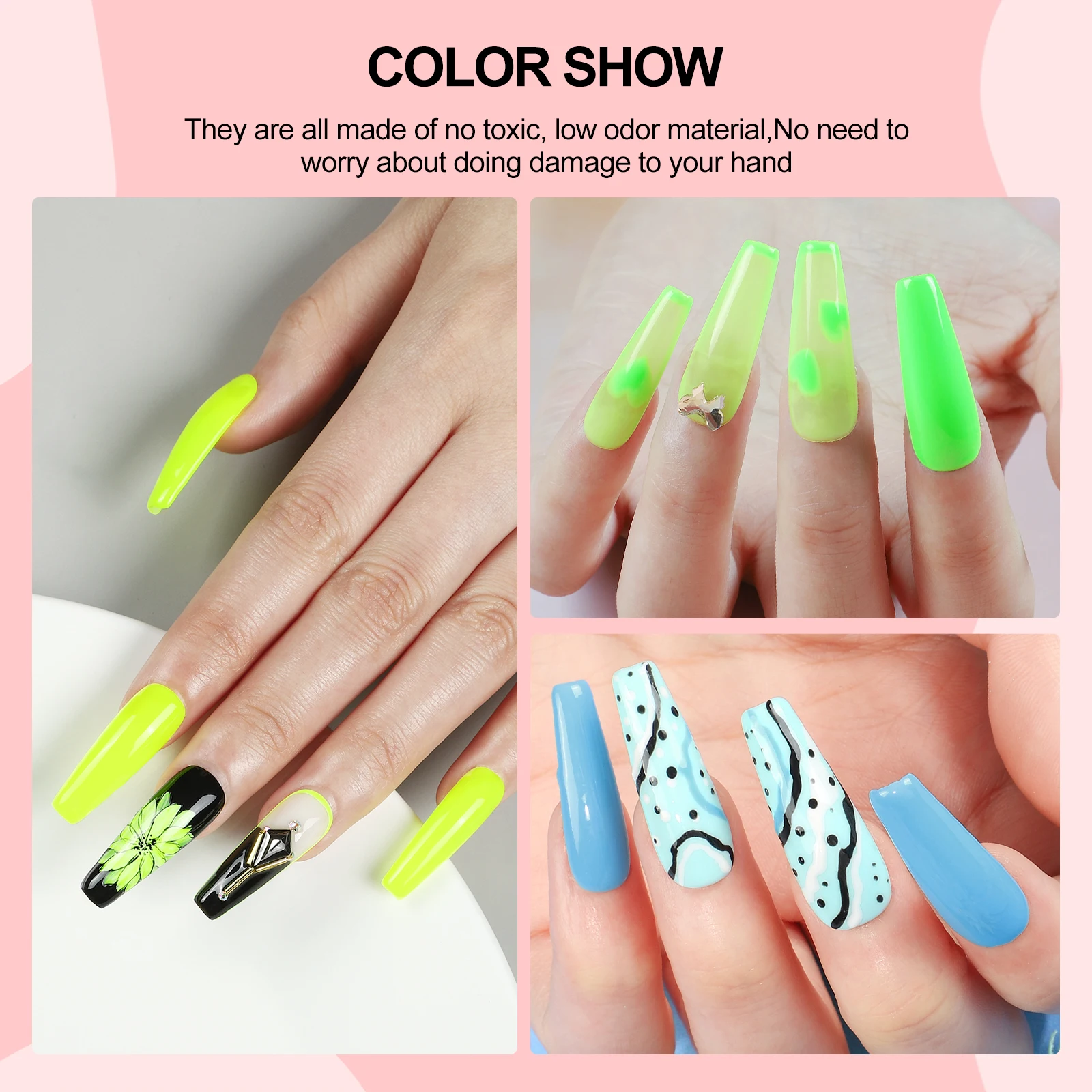 COSCELIA 40PCS Gel Nail Polish 7ML Art Salon Set with Lamp Base Matte Glossy Glitter Top Coat Manicure Tool for Women Nail Gifts 3