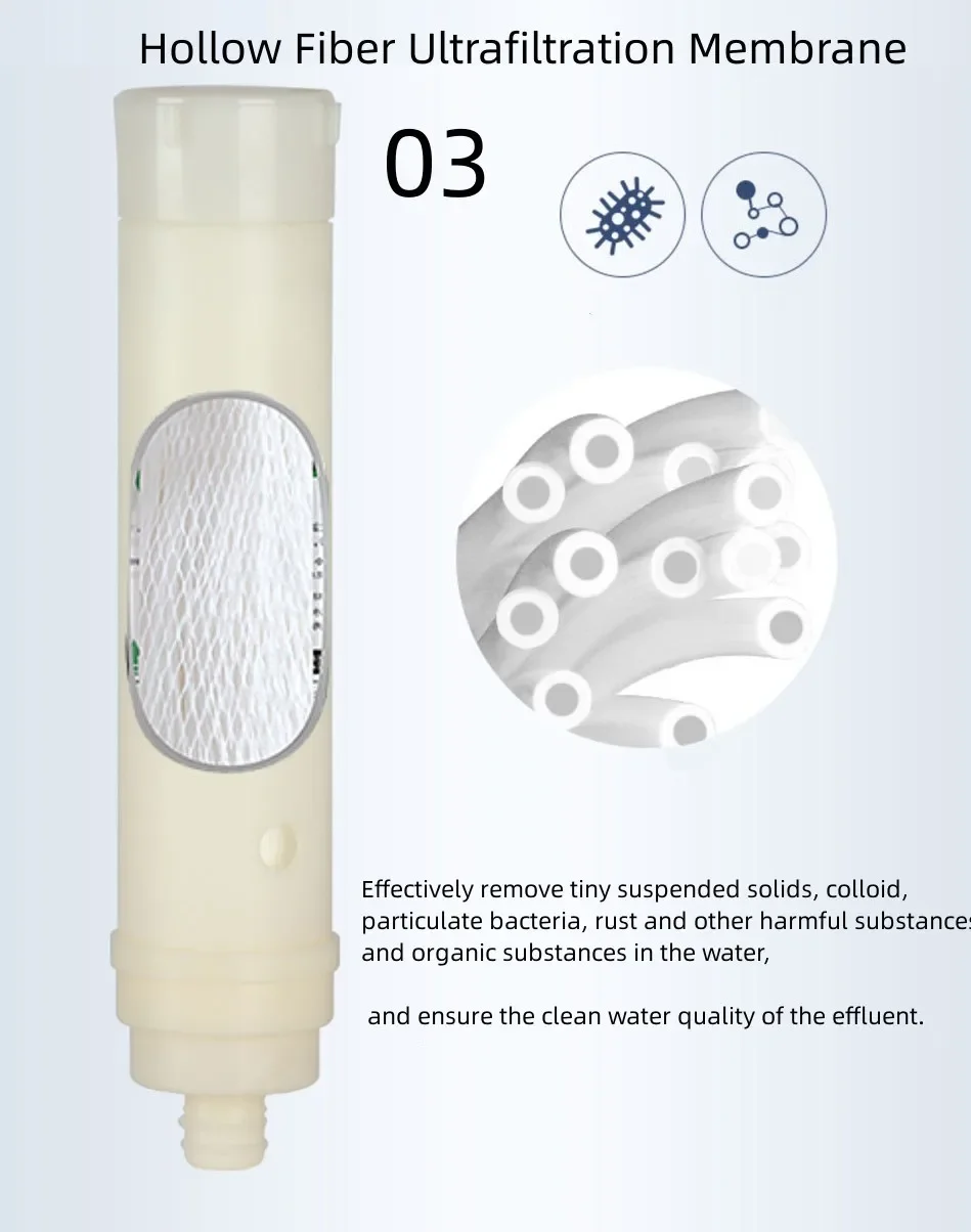 Description Picture 3 of itemDesktop Water Dispenser10 Inch 3 Stages Stainless Steel Water Purifier UF PP CTO Household Direct Drinking Prefilter Ultrafiltra
