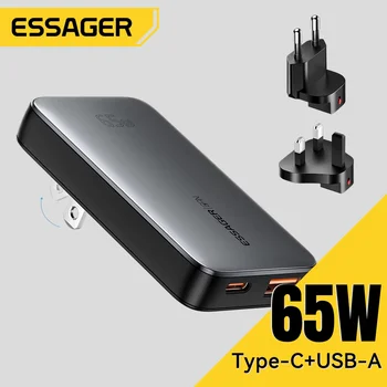 Essager Ultra Thin 65W GaN Travel Charger Quick Charge 4.0 PD3.0 1