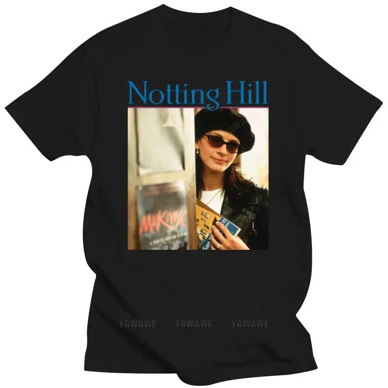 

Новое поступление, Винтажная футболка с надписью «Notting Hill», женская футболка унисекс, естественный цвет, DTG, принт S M, L XL 2XL 3XL 4XL 5XL, брендовая футболка