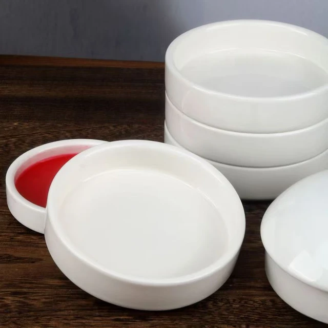 Ceramic Five-layer Color Palette Not Easy To Wear and Clean Easily for Orderly Placement of Pigments and Color Adjustments 4