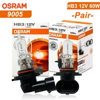 OSRAM 9005 HB3 12V 60W 3200K P20d Headlight Driving Car Halogen Light 3200K High Low Beam ORIGINAL Line for Lexus Honda 1