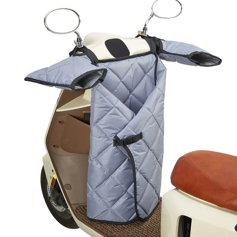 All-Season Detachable Windproof Blanket for E-Scooter/Motorcycle-2-Layer Waterproof&Thermal Lining,Universal Fit for Most Models