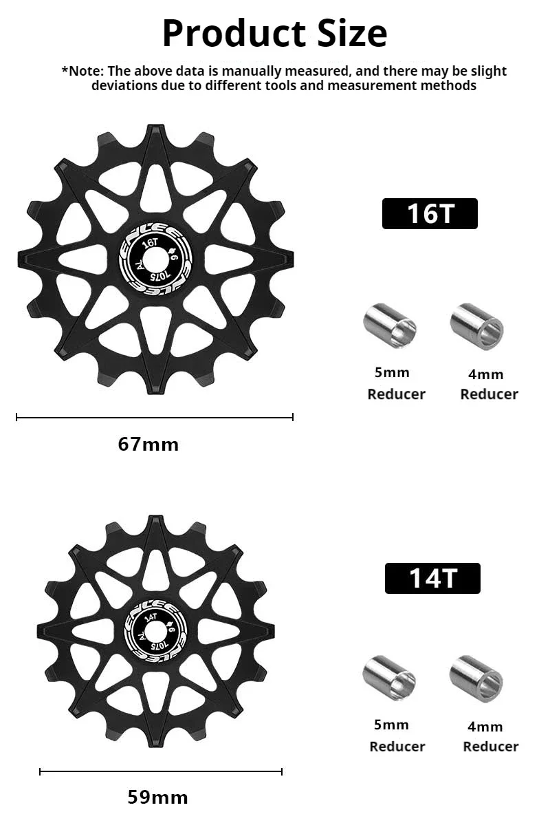 Fahrrad Hinten Jockey Pulley Keramik Lager Schaltwerk Jockey Rad Ultraleicht MTB Road Fahrrad Schaltwerk Guide Rad Zubehör – Detail 4
