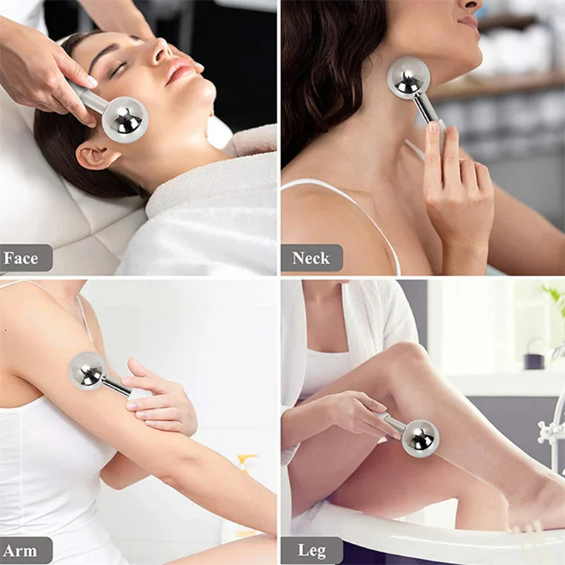 Beauty Ice Hockey Energy Beauty Crystal Ball Facial Cooling Ice Globes Water Wave Face and Eye Massage Skin Care 5