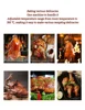 Automatic Rotation 4P Electric Vertical Nine Stick Gas Rotary Roasted Chicken Duck Oven Rotisserie Chicken BBQ Rotisserie Grill 5
