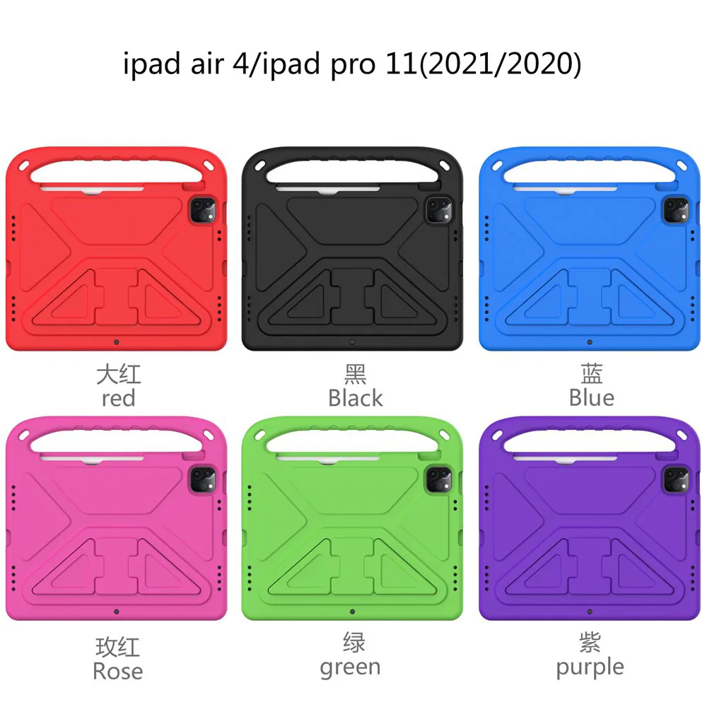 touch pen for pc EVA Portable For ipad air 4 case  Stand Safe Foam Shockproof tablet Kids cover for case for ipad air 4 generation 2020 stickers for tablet cases
