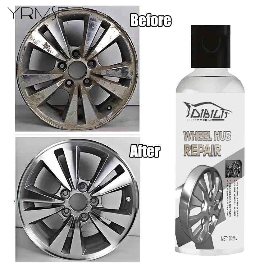 100ml Car Wheel Rim Cleaner Dust Remover Auto Detailing Powerful Iron Remover for Cleaning Wheels and Tires Moto Car Accessories