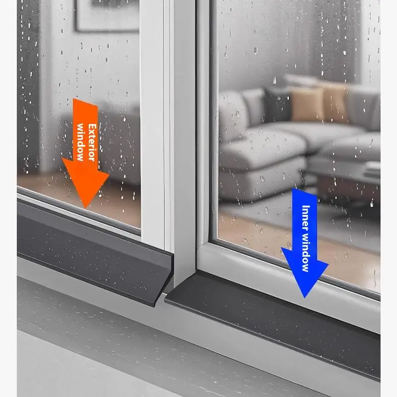 Balcony Windproof Insulation Weatherstrip for Window Sealing and Water Blocking