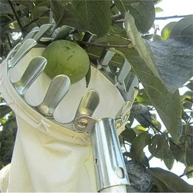 Farm Gardening Supplies Fruit Picker Apple Peach Tall Tree Picking Tool Fruit Catcher Collection Bag