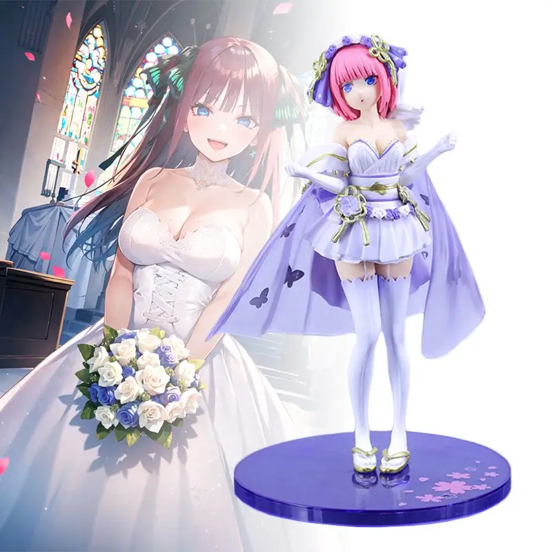 

22cm The Quintessential Quintuplets Figures Nakano Itsuki Nakano Nino Anime Girl Action Figure Collection Doll Gift Boy Toy