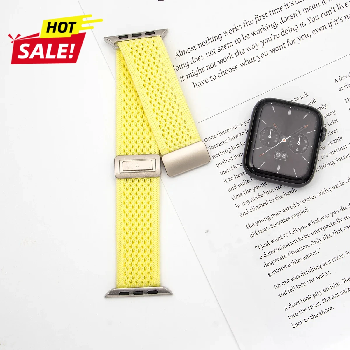 Breathable Braided Nylon Magnetic Watch Strap