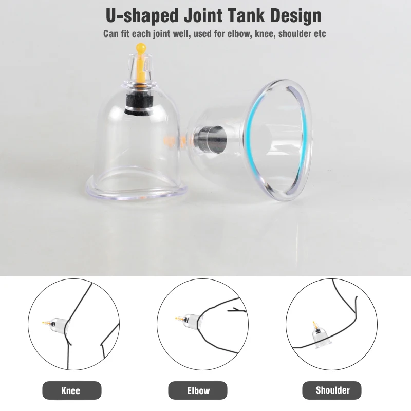 Household 32 Cans Chinese Vacuum Suction Cup Cupping Therapy Body Massager Non-glass Jars Set Acupuncture Cupping Massage Cups 6