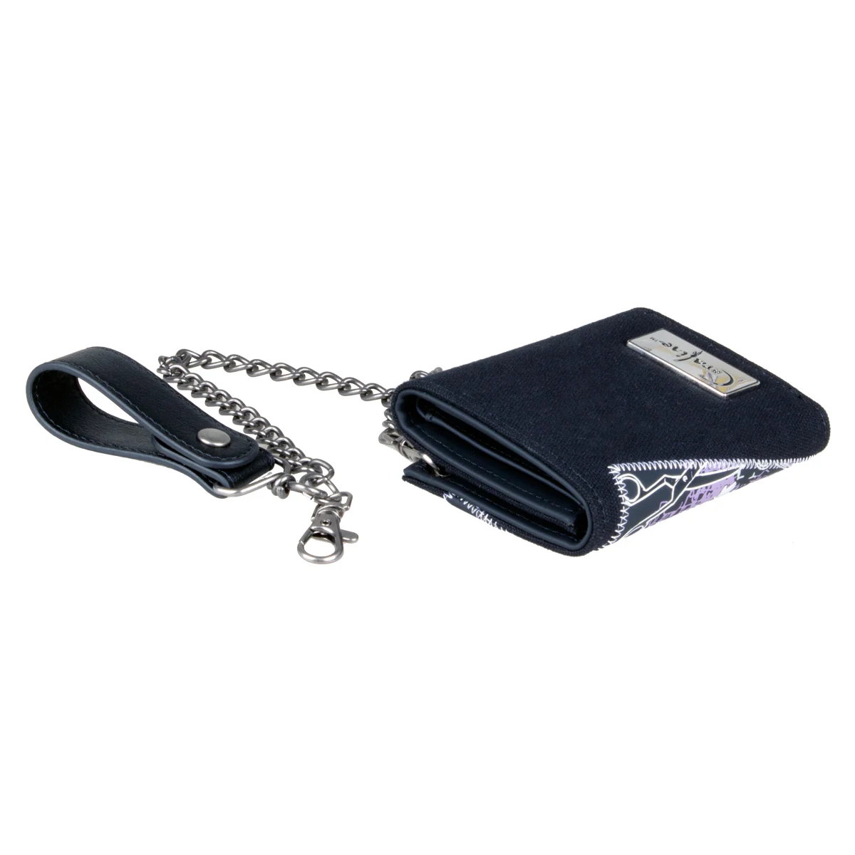 High-Quality Tri-Fold Chain Wallet Stylish Individual Card Holder with ID Windo