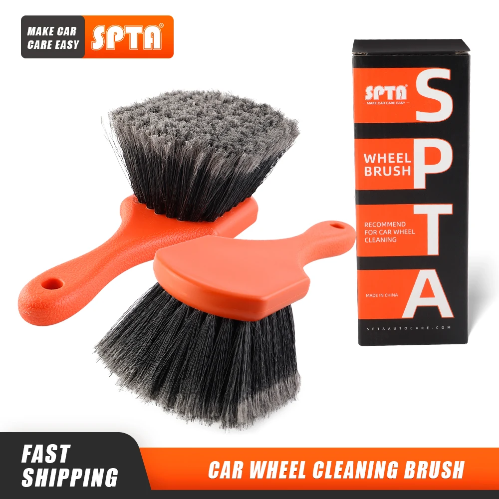 

SPTA 1Pc-20Pcs Wheel Tire Brush Soft Bristle Car Cleaning Brush Car Wash Brush Alloy Wheel Brush Tire Rim Hub Cleaning Brush