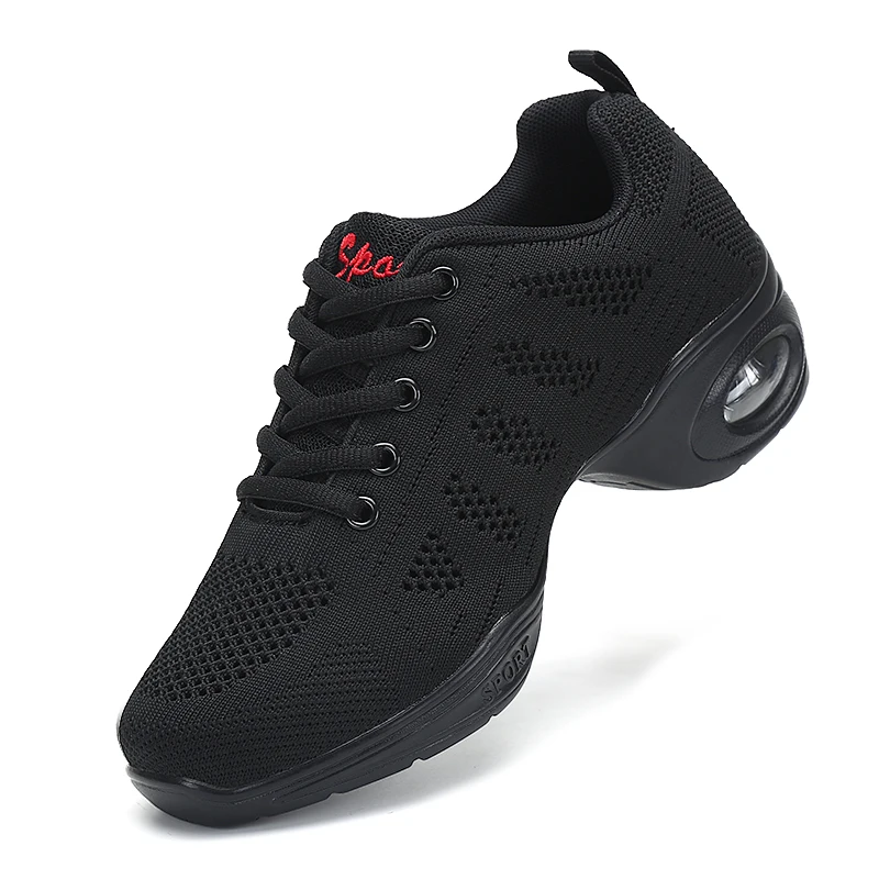 DUDELI New Soft Outsole Breath Dance Shoes Women Sports Feature Dance Sneakers Jazz Hip Hop Shoes Woman Dancing Shoes 4