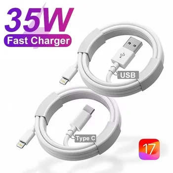 Per PD 35W Caricatore rapido rapido USB tipo C per iPhone 15 14 13 12 11 Pro Max Mini Plus XR XS Cavo dati di ricarica Accessori