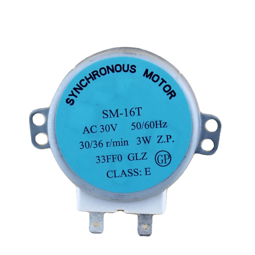 1 PC 30V SM-16T AC 30V 3W 58mm Synchronous Motor 50/60Hz Microwave Oven Stirrer Motor Flat Shaft for Galanz Microwave Oven Parts